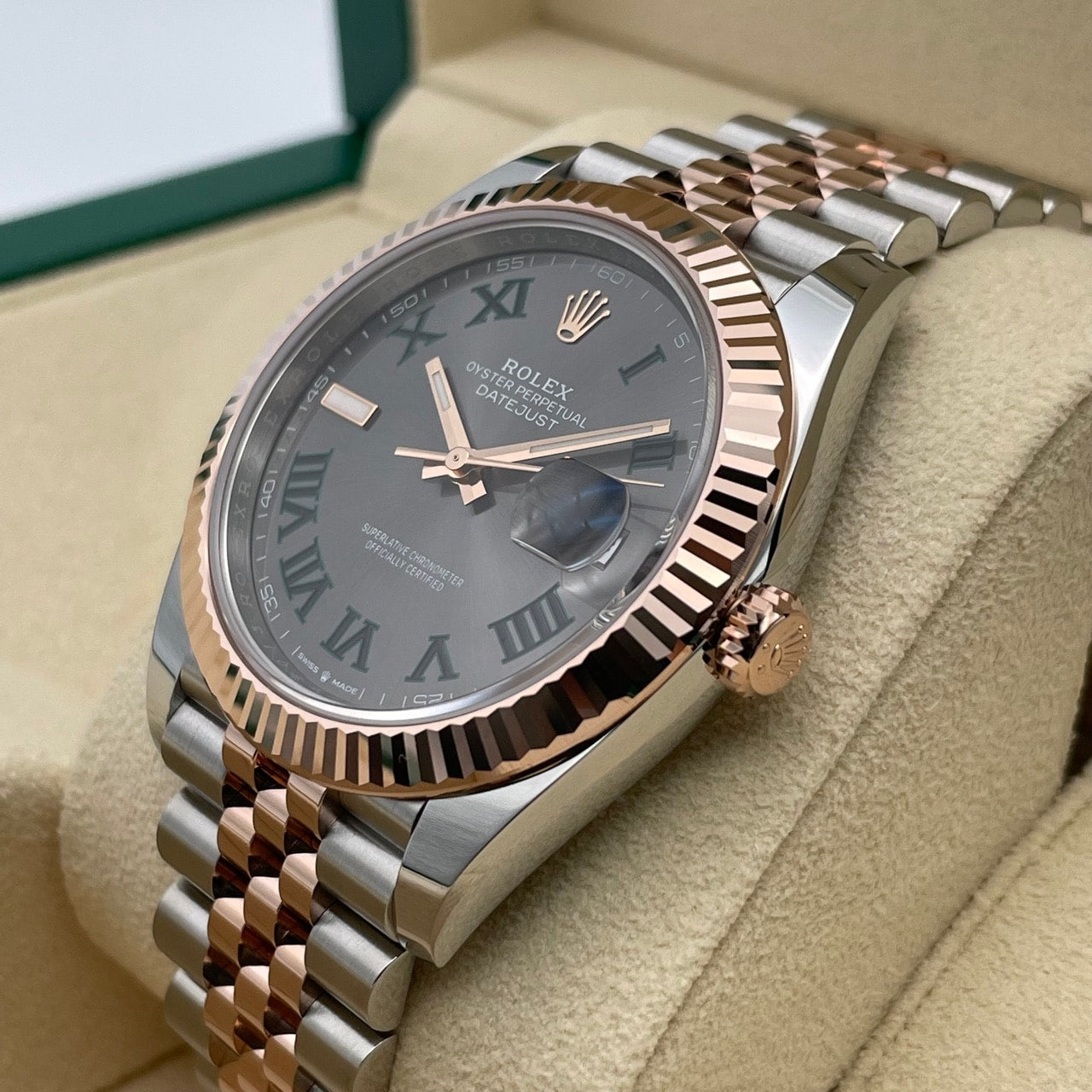 ロレックス デイトジャスト 126331 スレートローマ ジュビリーブレス 41mm