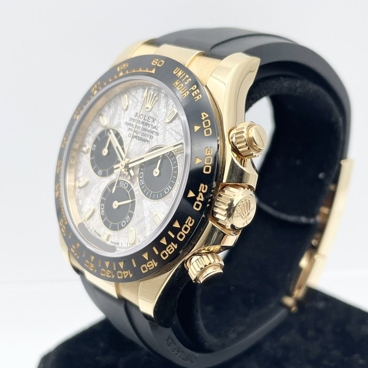 プレオウンド ロレックス デイトナ 116518LN メテオライト&ブラック ブラックラバーベルト 40mm