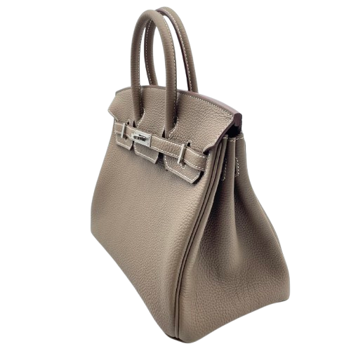 Hermes Birkin 25 Etoup Togo Silver Metal Fittings W 새로
