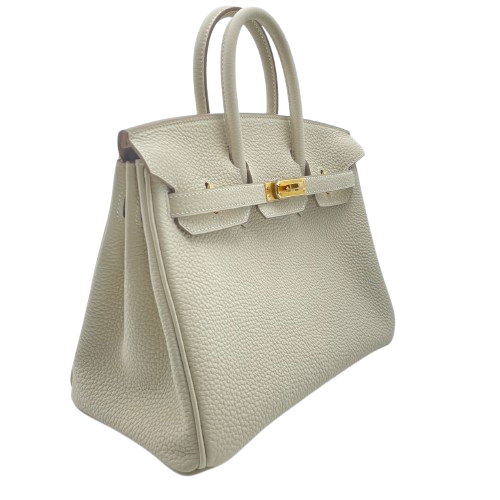 Hermes Birkin 25 Cretogo Gold 하드웨어 W는 새겨 져 있습니다