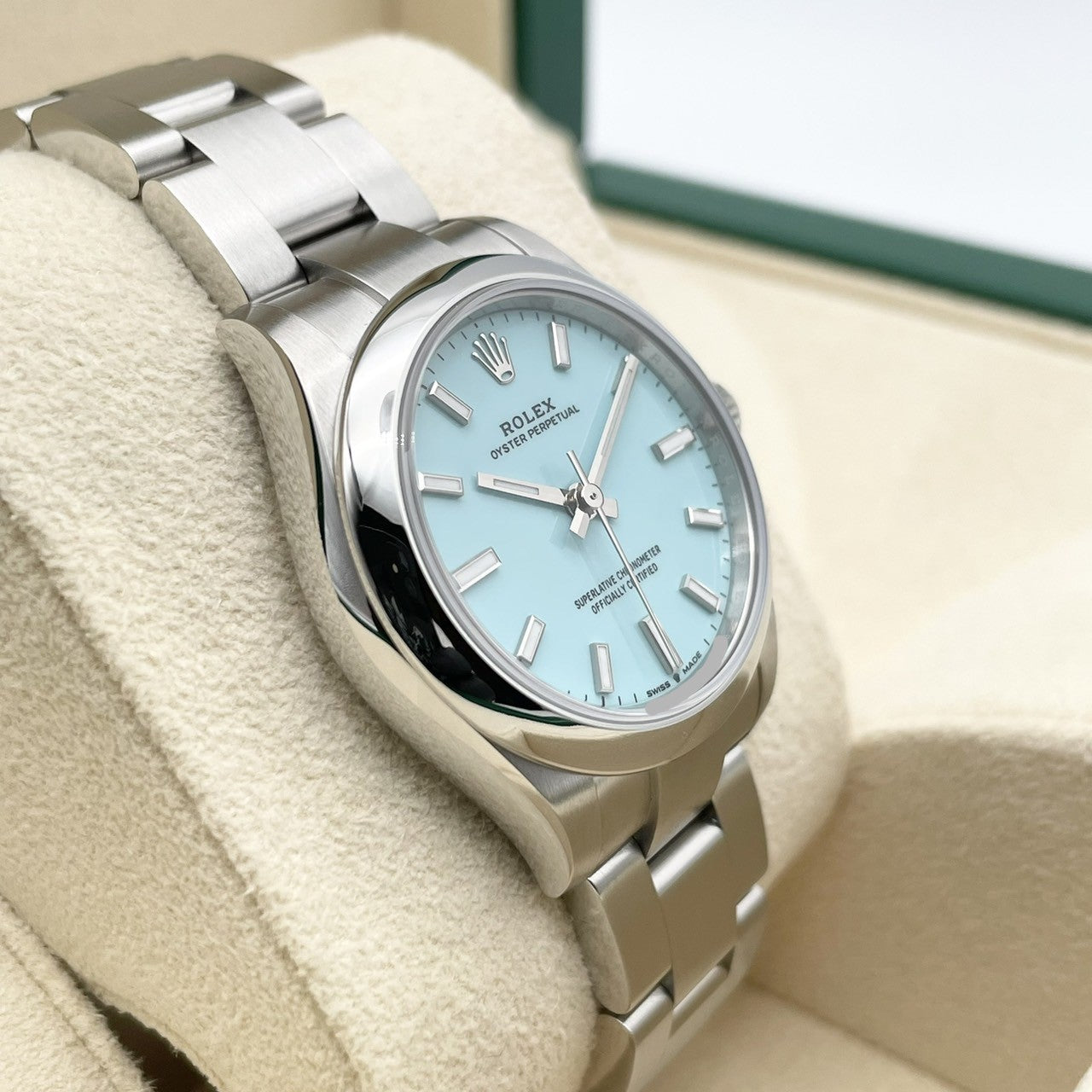プレオウンド ロレックス オイスターパーペチュアル 277200 ターコイズブルー オイスターブレスレット 31mm