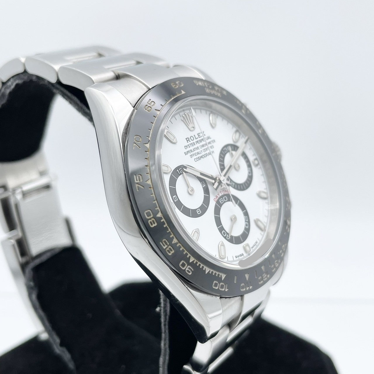 사전 소유 롤렉스 데이토나 116500LN 굴 팔찌 흰색 40mm