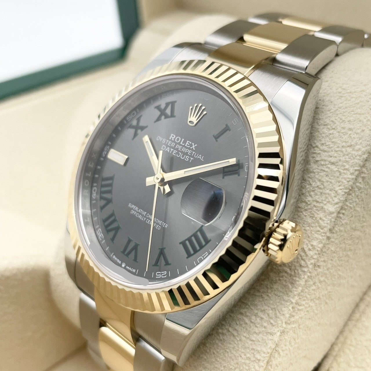 プレオウンド ロレックス デイトジャスト 126333 スレートローマ オイスターブレス 41mm
