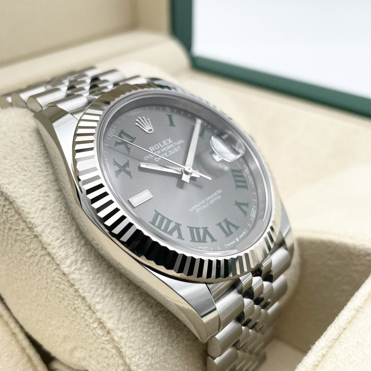 プレオウンド ロレックス デイトジャスト 126334 スレートローマン ジュビリーブレスレット 41mm