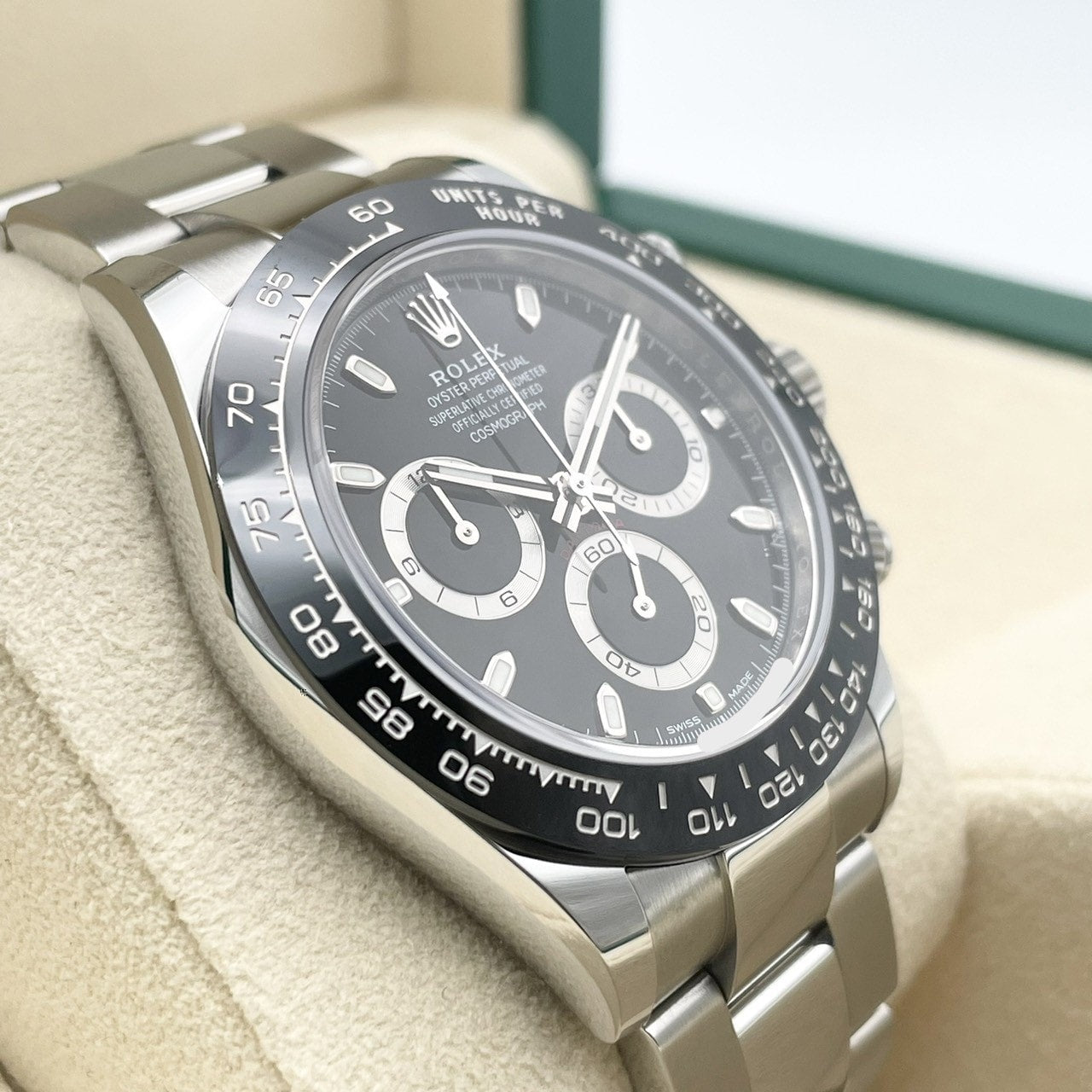 사전 소유 롤렉스 데이토나 116500LN 블랙 굴 팔찌 40mm