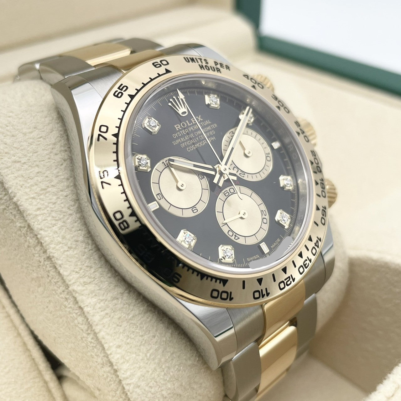 Rolex Daytona 126503G Bright Black & Golden 8P Diamond 40mm