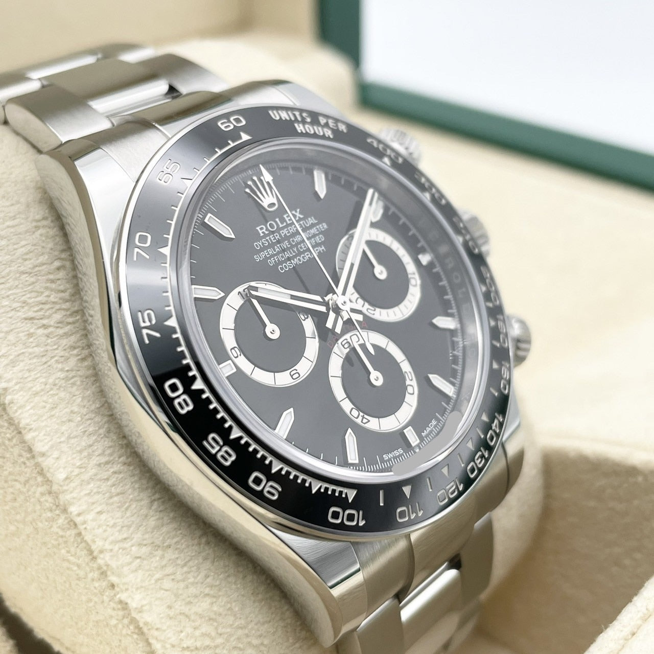 プレオウンド ロレックス デイトナ 126500LN ブラック ステンレススチール オイスターブレス 40mm