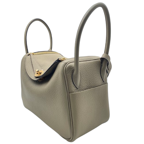 二手LS Lindy 26米色Marfa Torillon Clemence Gold Hardware w刻