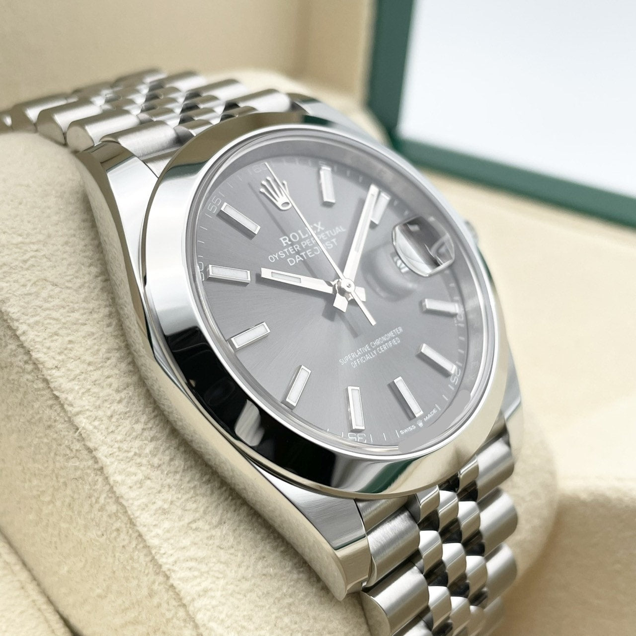 プレオウンド 【歳末大特価!】ロレックス デイトジャスト 126300 ジュビリーブレスレット スレート 41mm