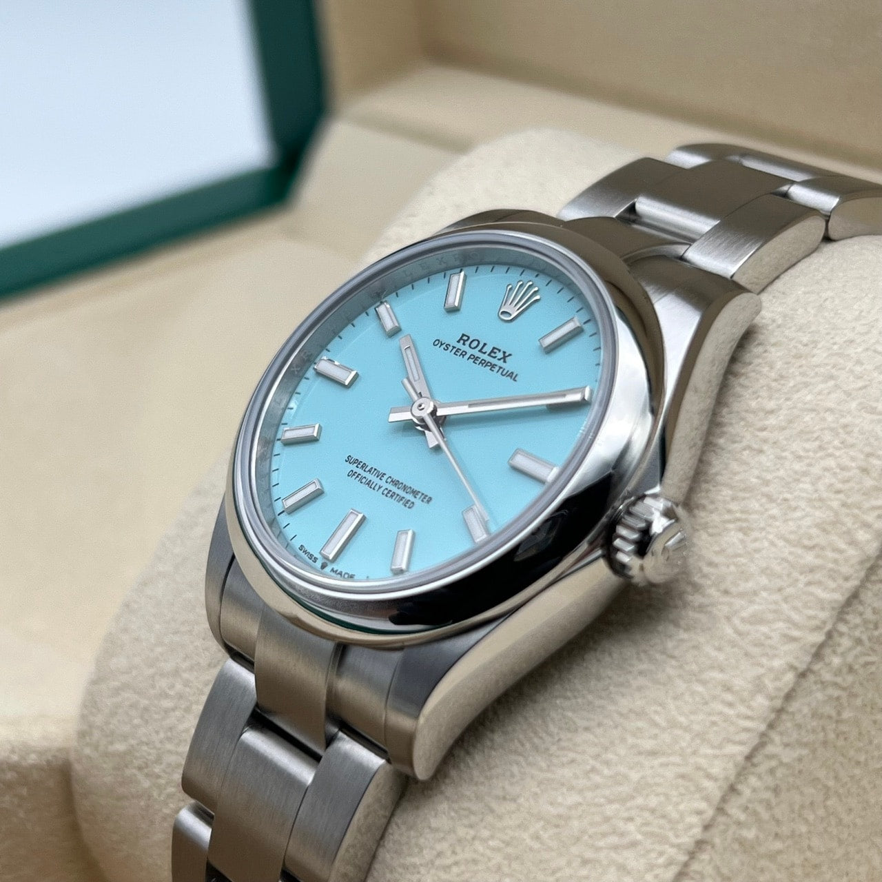 プレオウンド ロレックス オイスターパーペチュアル 277200 ターコイズブルー ステンレスチール 31mm