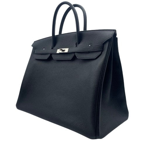 愛馬仕Birkin 40 Noir Dogo銀色金屬配件y雕刻