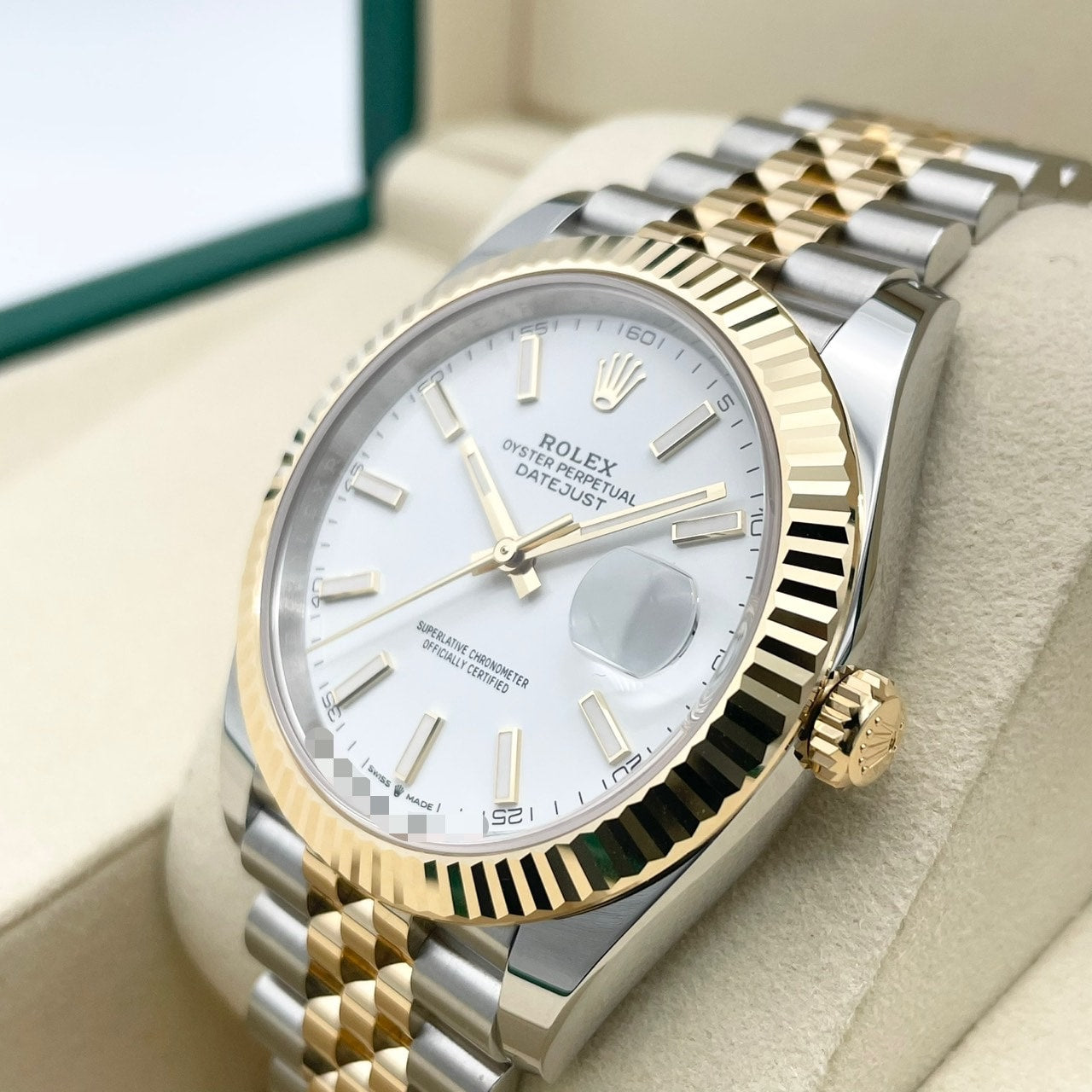 プレオウンド ロレックス デイトジャスト 126333 ホワイト ジュビリーブレス 41mm