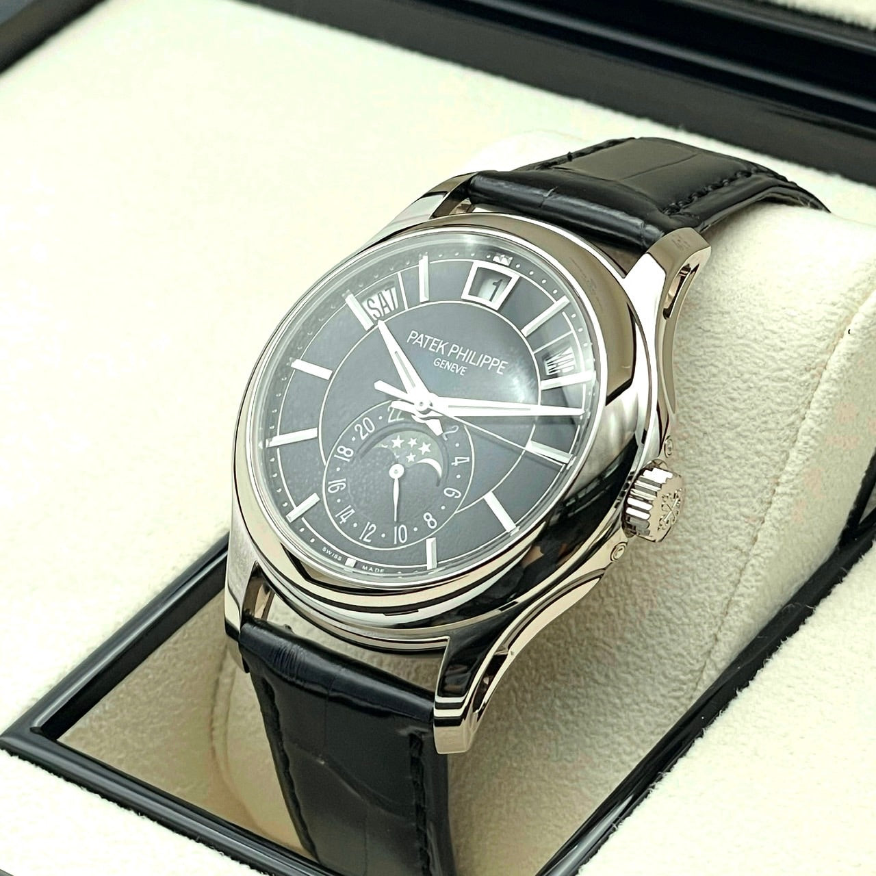 Pre-Owned Patek Philippe Complication 5205G-013 Blue Black 40mm