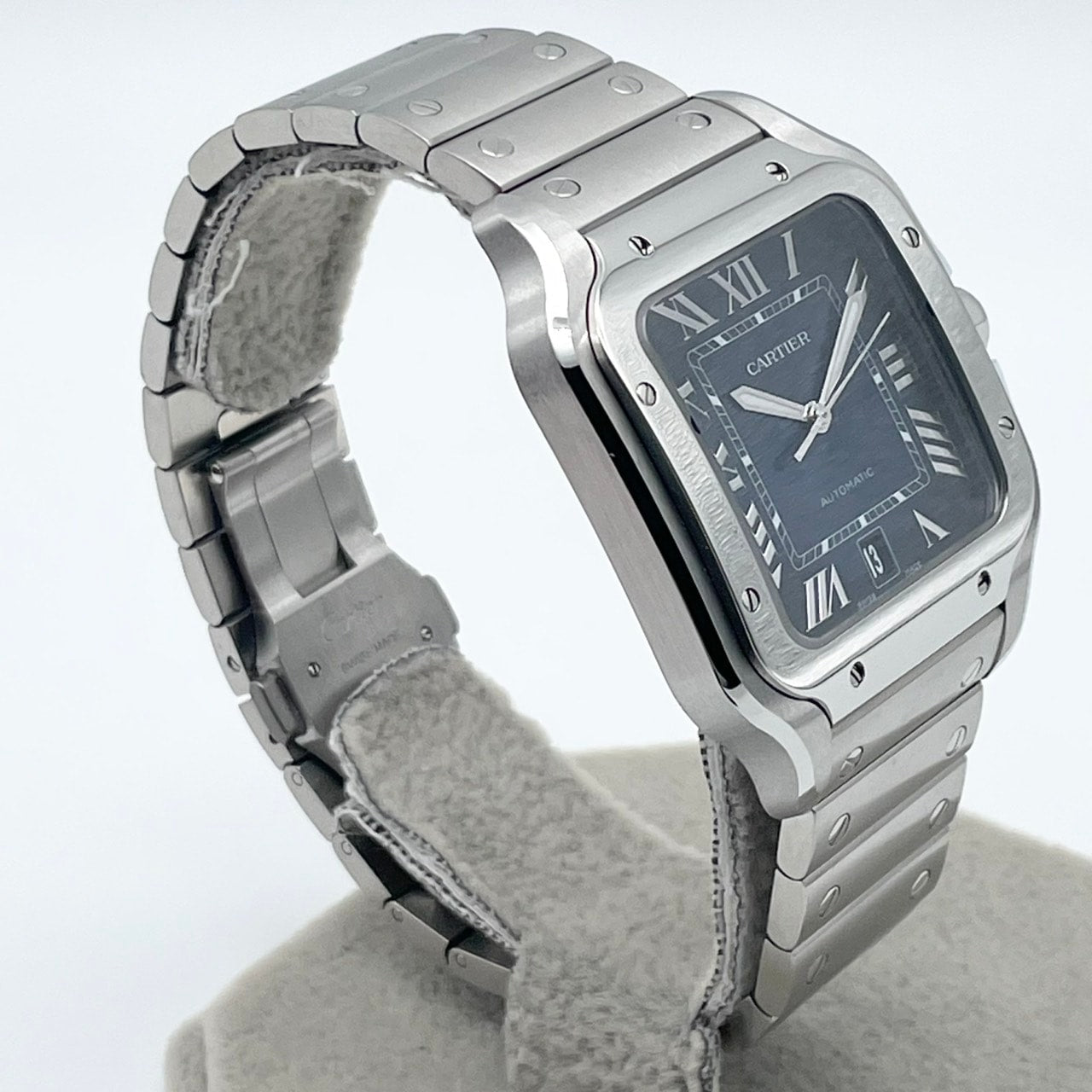 까르띠에 산토스 드 카티어 WSSA0071 블루 스테인리스 스틸 39.8mm