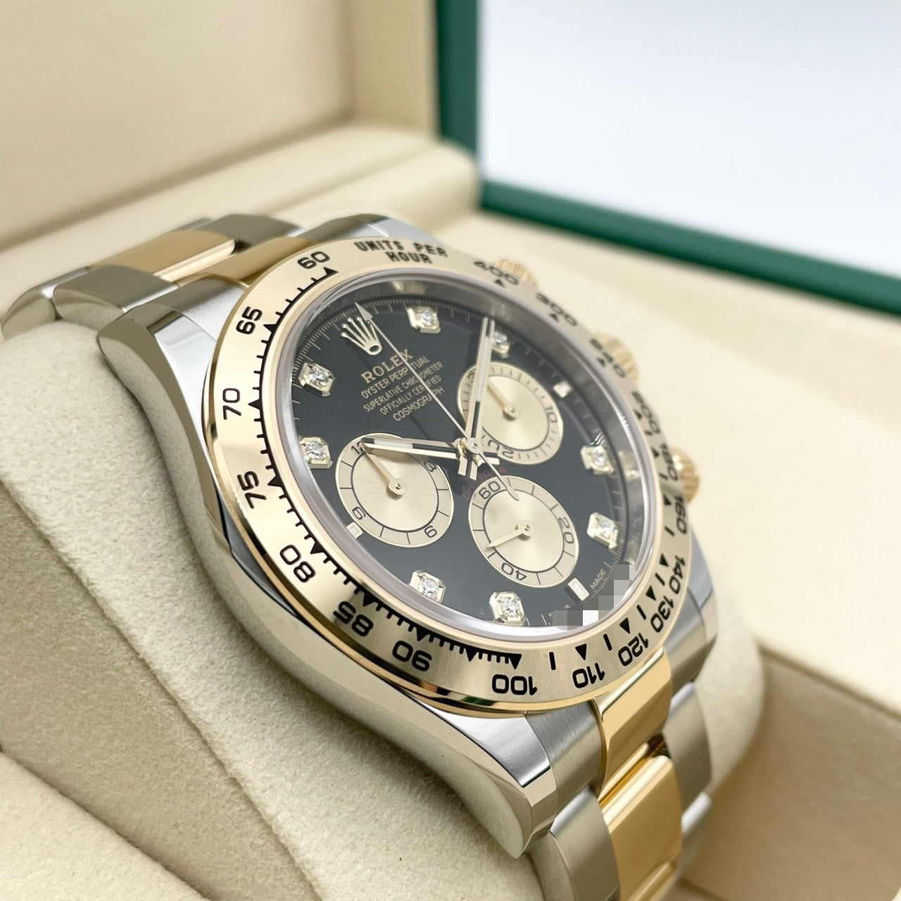 Rolex Daytona 126503G Black & Golden 8P Diamond 40mm