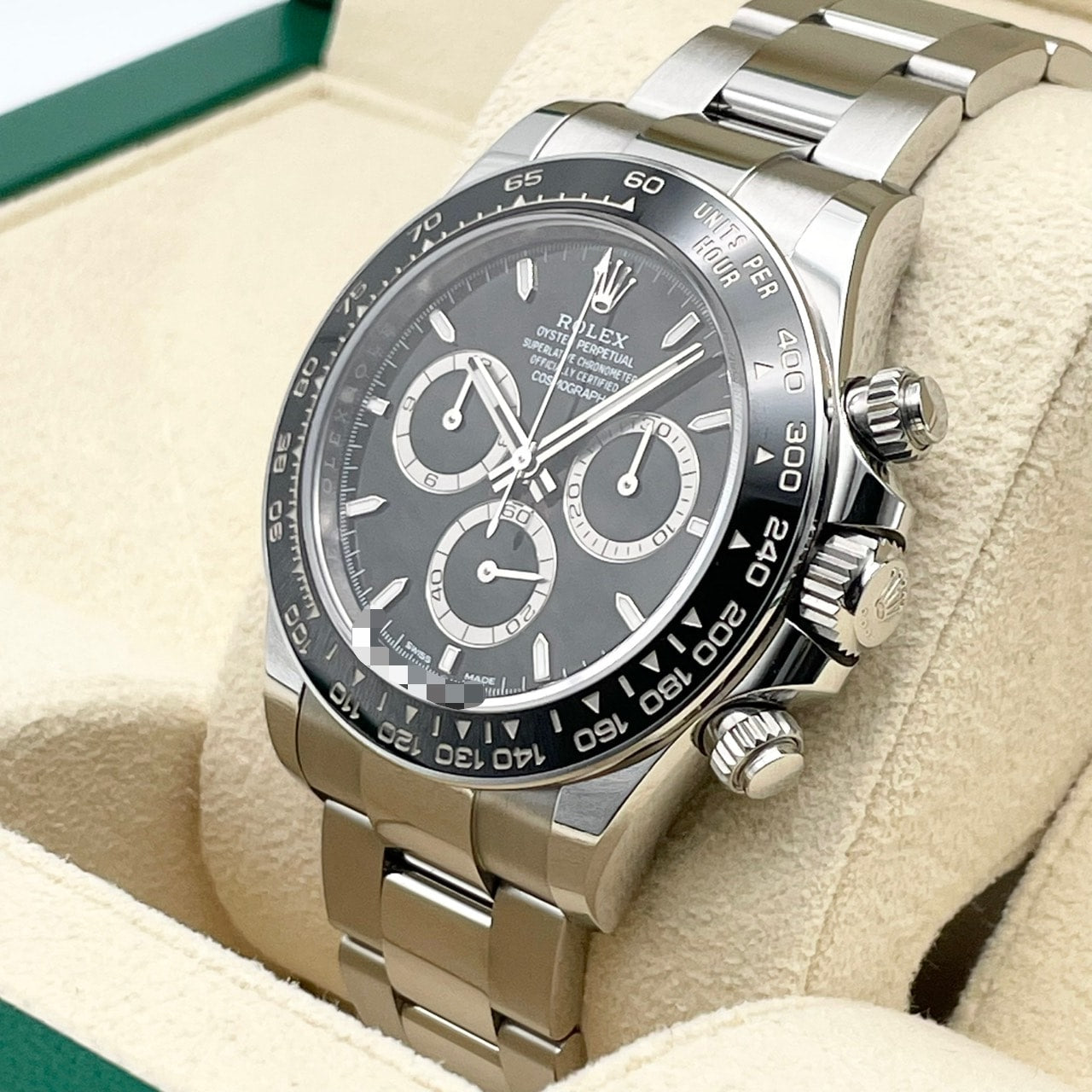 劳力士代托纳126500LN黑色不锈钢牡蛎手链40mm