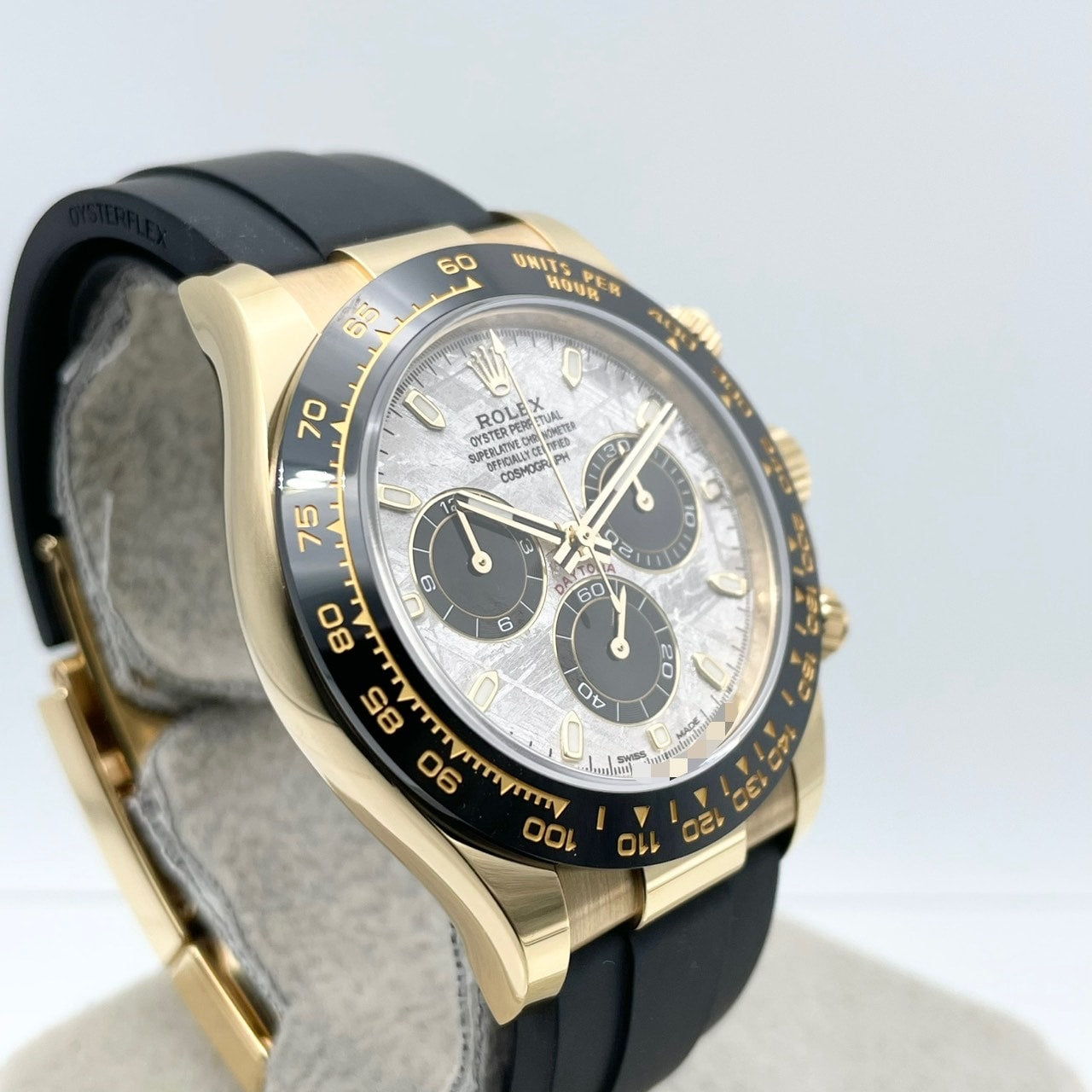 プレオウンド ロレックス デイトナ 116518LN メテオライト&ブラック ブラックラバーベルト 40mm