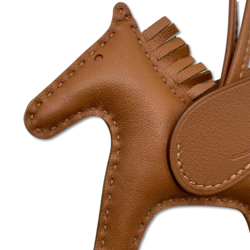 Pre-Owned Hermes Pegasus Charm PM Saw Gold W Engraved