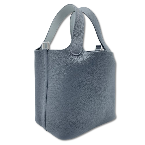 Pre-Owned Hermes Picotin Rock Eclat PM Aldwards/Griplatinum Torillon Clemence Silver Fittings W Engraved