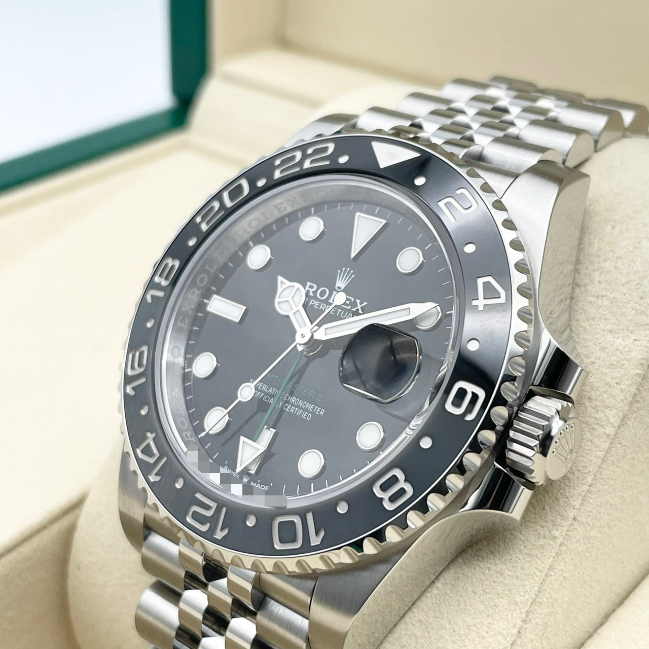 Pre-Owned Rolex GMT Master II 126710GRNR Black Jubilee Bracelet 40mm