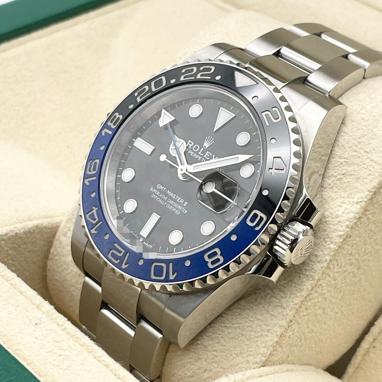 Pre-Owned Rolex GMT Master II 126710BLNR Batman Oyster Bracelet 40mm