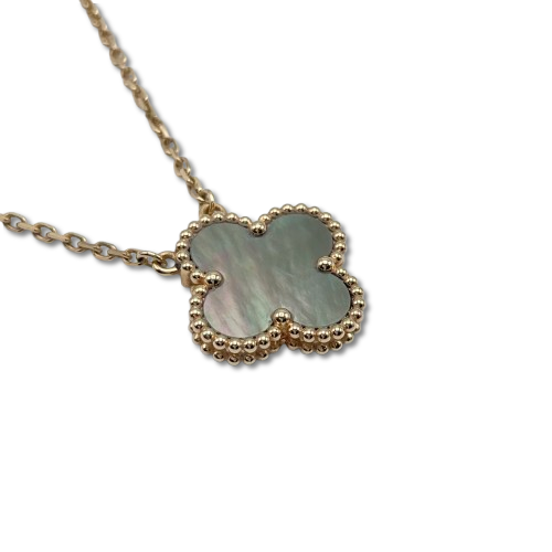 Pre-Owned Van Cleef & Arpels Vintage Alhambra Pendant VCARP4KK00 Mother of Pearl Rose Gold