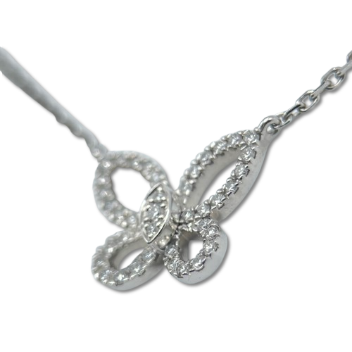 Pre-Owned Graph Butterfly Silhouette Diamond Mini Pendant RGP808 White Gold