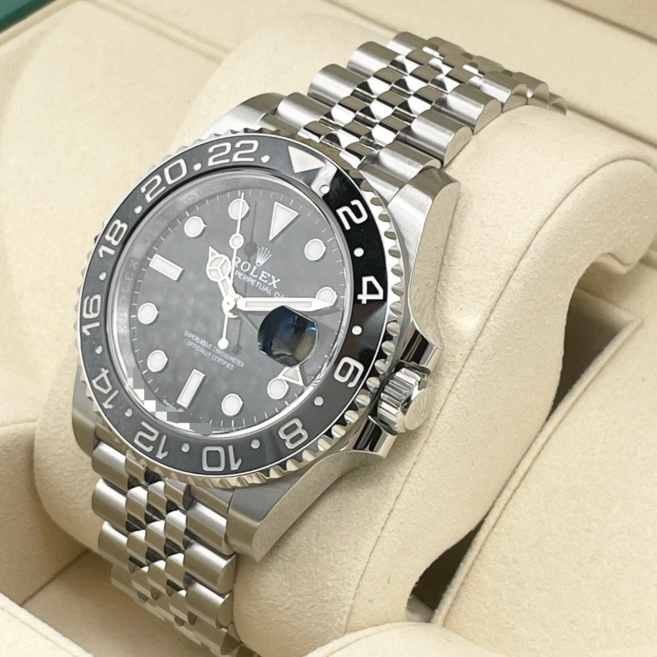 Pre-Owned Rolex GMT Master II 126710GRNR Black Jubilee Bracelet 40mm