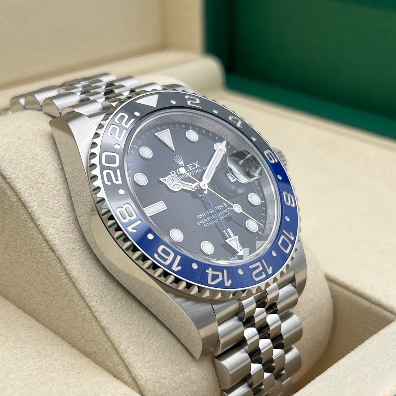 Pre-Owned Rolex GMT Master II 126710BLNR Batman Jubilee Bracelet 40mm