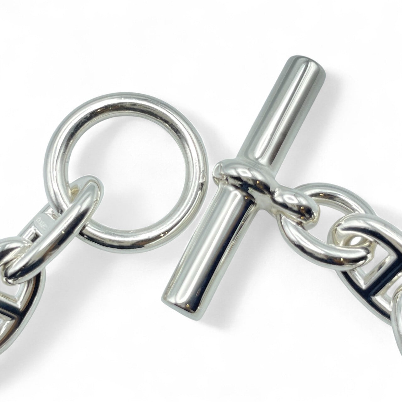 プレオウンドエルメス シェーヌ・ダンクル ブレスレット MM シルバー925 14コマ