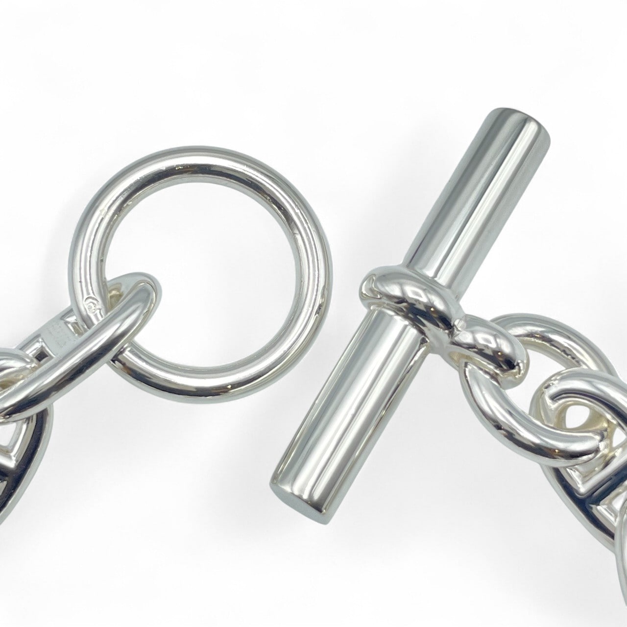 プレオウンドエルメス シェーヌ・ダンクル ブレスレット MM シルバー925 14コマ