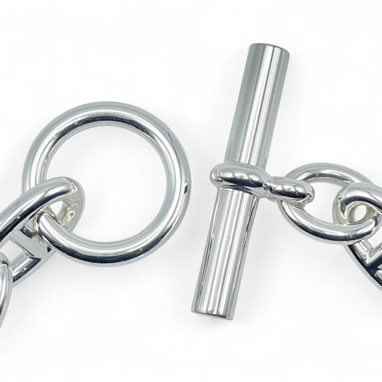 プレオウンドエルメス シェーヌ・ダンクル ブレスレット GM シルバー925 11コマ