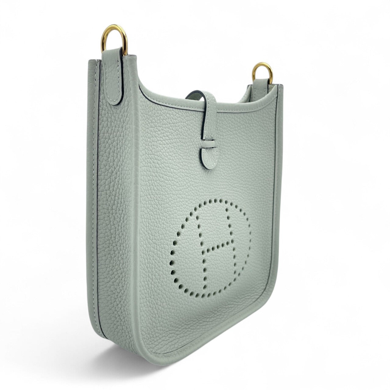 Pre-Owned Hermes Mini Evelyn Amazone TPM Grineve Taurillon Clemence Gold Hardware B Stamped