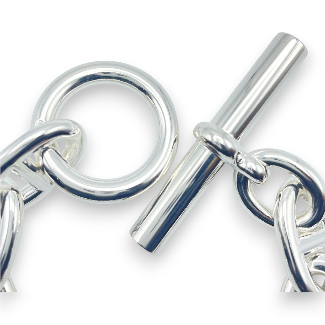 プレオウンドエルメス シェーヌ・ダンクル ブレスレット TGM シルバー925 10コマ