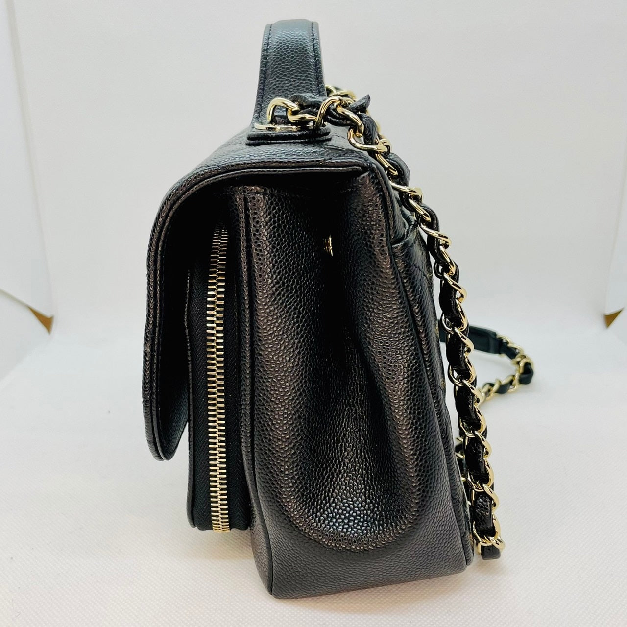 Pre-Owned Chanel Business Affinity Caviar Skin Black