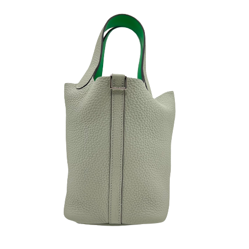 プレオウンド エルメス ピコタンロック PM スイフト/トリヨンクレマンス グリネヴェ/ヴェールコミック シルバー金具 B刻印