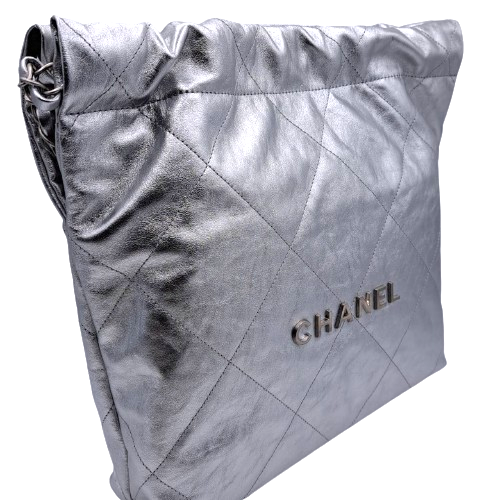 プレオウンド CHANEL シャネル22 チェーンショルダー シルバー AS3260