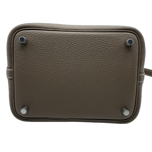 プレオウンド エルメス ピコタンロック PM B刻印 シルバー金具 エトゥープ