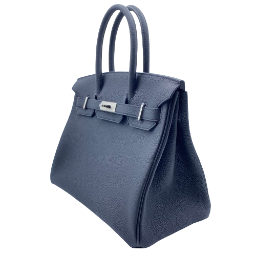 Hermes Birkin 30 Black Togo Silver Metal Fittings u 조각