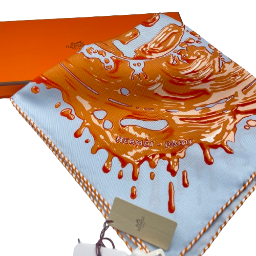 プレオウンド エルメス ガヴロッシュ Peinture Fraiche カレ45 シルク