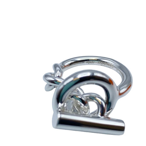 Pre-Owned Hermes Croisette Ring Silver