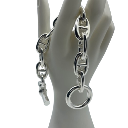 Hermes Chaine Dunkle 팔찌 TGM Silver