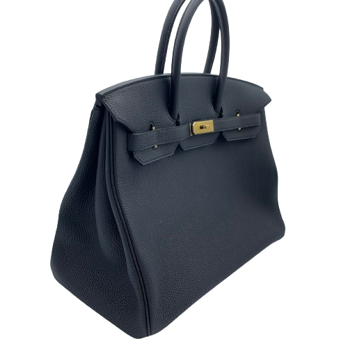 Hermes Birkin 35 누아르 토고 골드 하드웨어 □ n 조각 (2010 년 제작)