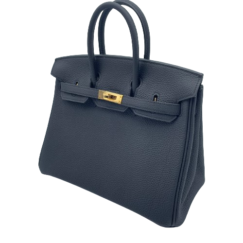 Hermes Birkin 25 Noir Togo Rose Gold Hardware D 조각