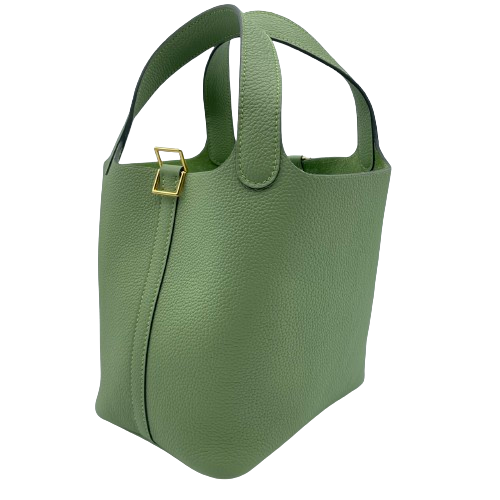 プレオウンド 【現金特価】エルメス ピコタンロック PM トリヨンモーリス ヴェールクリケット ゴールド金具 B刻印