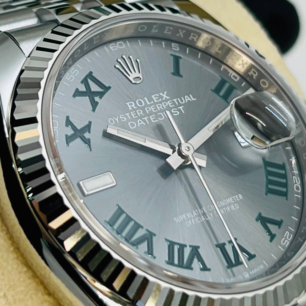 プレオウンド ロレックス デイトジャスト 126234 スレートローマン ジュビリーブレス 36mm
