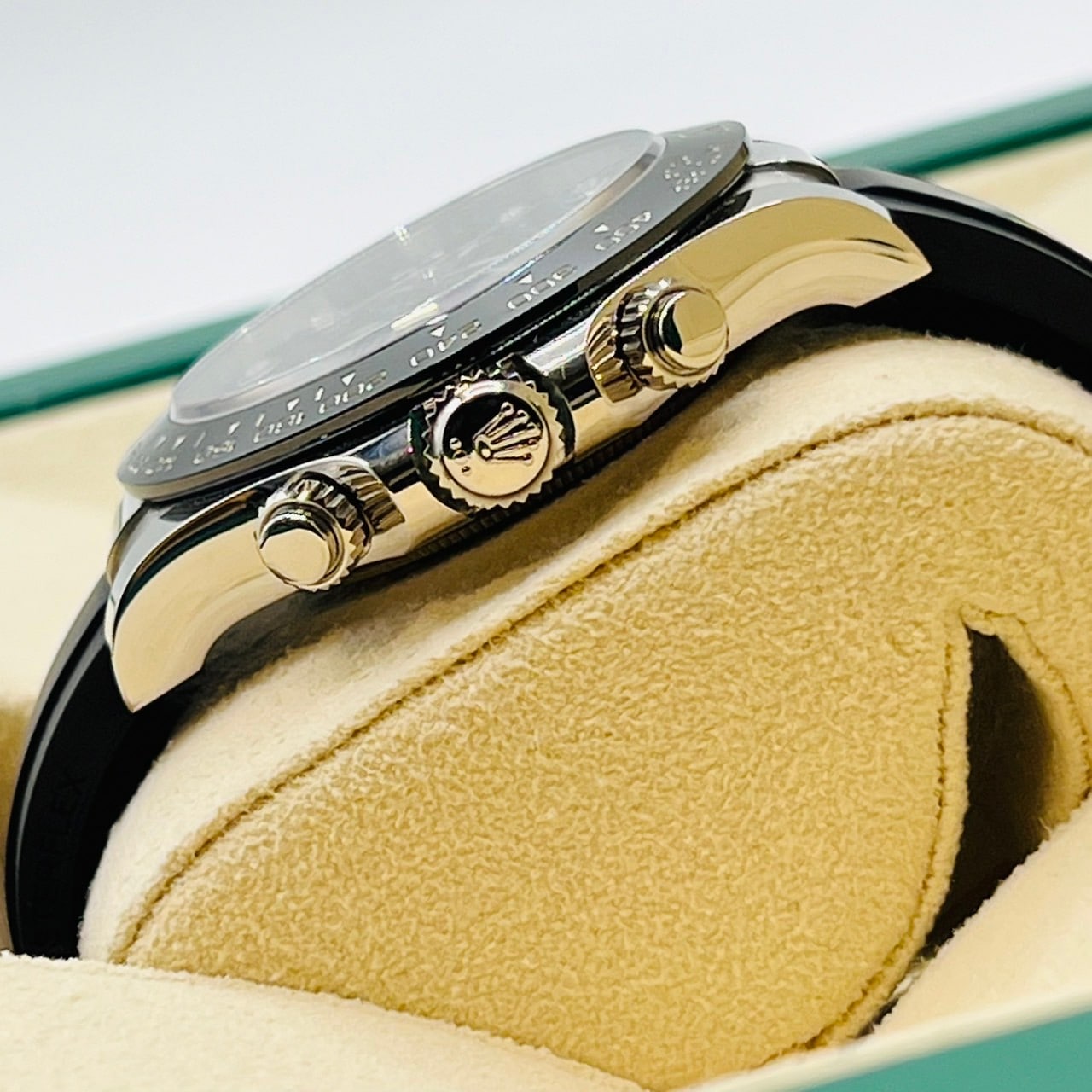 劳力士 Daytona 8P 镶钻 116519LNG 黑色 40mm 白金橡胶