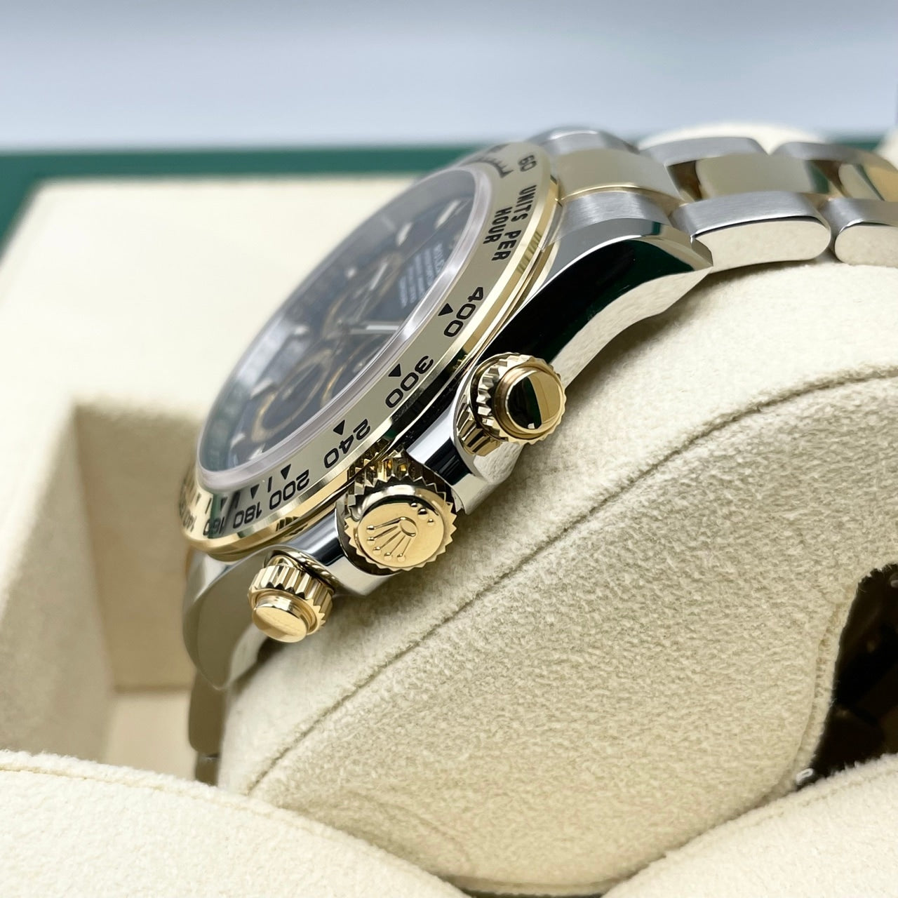 劳力士 Daytona 126503 黑色不锈钢 + 金蚝式手链 40 毫米