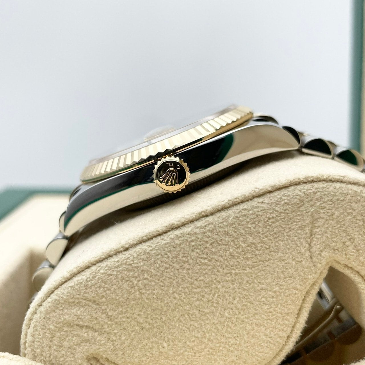 [Discon 모델! 2024 년 5 월 지불! Rolex DateJust 126233 샴페인 열매 모티프 10p 다이아몬드 희년 팔찌 36mm