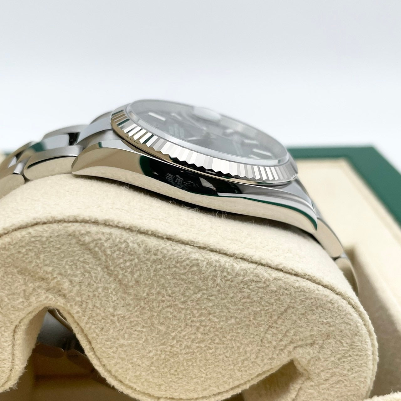 [2022 년 6 월 지불! Rolex DateJust 126234 Mint Green Oyster 팔찌 36mm